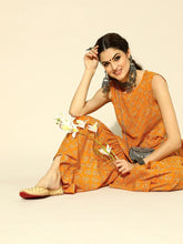 Creamy Mustard and Beige Pure Cotton Kurta Set